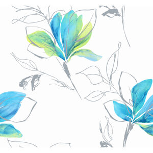 Výprodej Dekoračné látky, OXY Magnólia, modrozelená, 150 cm
