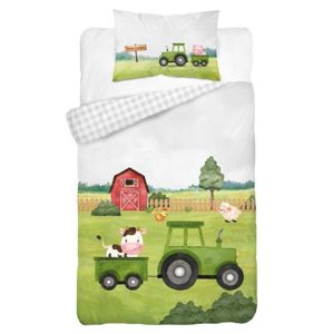 Forbyt, Obliečky detské do postieľky, Zelený traktorík