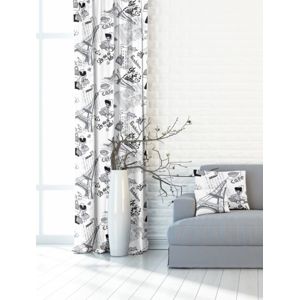 Forbyt, Záves dekoračná alebo látka, OXY Paríž, šedý, 150 cm