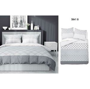 Súprava 1 + 1 posteľnej bavlneného obliečky, Orient šedý