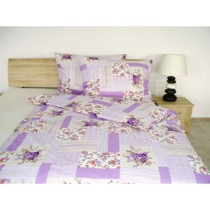 Forbyt, Súprava 2+2 posteľnej bavlneného obliečky, Hana Lila, fialová