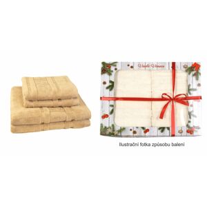 Darčekové balenie, Komplet uterákov podľa vlastného výberu Bambus Line, béžový 30 x 50cm