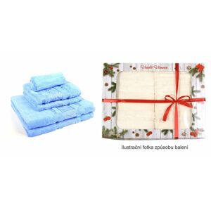 Darčekové balenie, Komplet uterákov podľa vlastného výberu Bambus Line, svetlo modrý 30 x 50cm