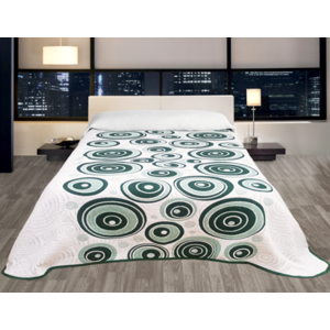 Prikrývka na posteľ, Congo, zelený 240 x 260 cm