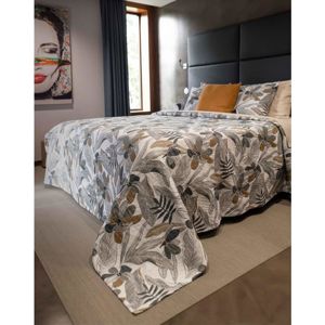 Forbyt, Prikrývka na posteľ, Floreyst, šedobéžová 240 x 260 cm