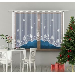 Hotová záclona, Vianočný motív Darčeky, 300 x 150 cm