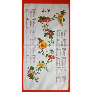 Forbyt, Kalendár textilný, Ovocie 2019