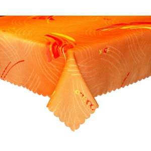 Forbyt, Obrus ​​s nešpinivou úpravou Vejár, oranžovožltý 50 x 100 cm