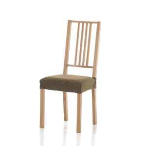 Forbyt, Poťah elastický na sedák stoličky, Petra komplet 2 ks, hnedý