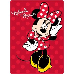 Španielska deka DISNEY Minnie Mouse červená