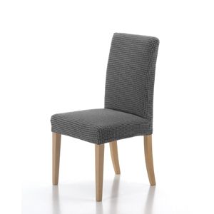 Poťah elastický na celú stoličku, komplet 2 ks SADA, šedý
