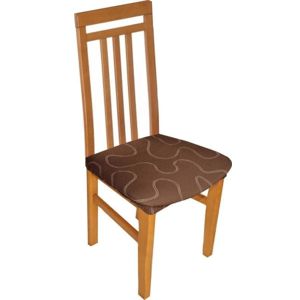 Forbyt, Poťah multielastický na sedák stoličky, Lazos hnedý komplet 2 ks